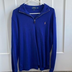 Men’s Navy Blue Polo Sweater